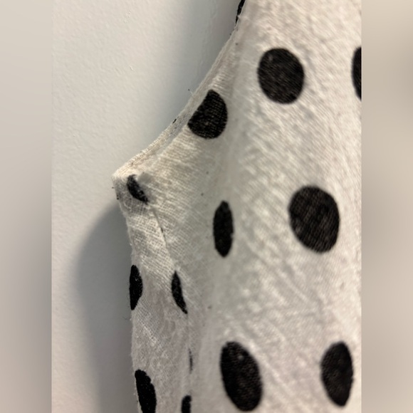 Papillon Blanc Black and White Polka Dot Midi Dress - Picture 15 of 16
